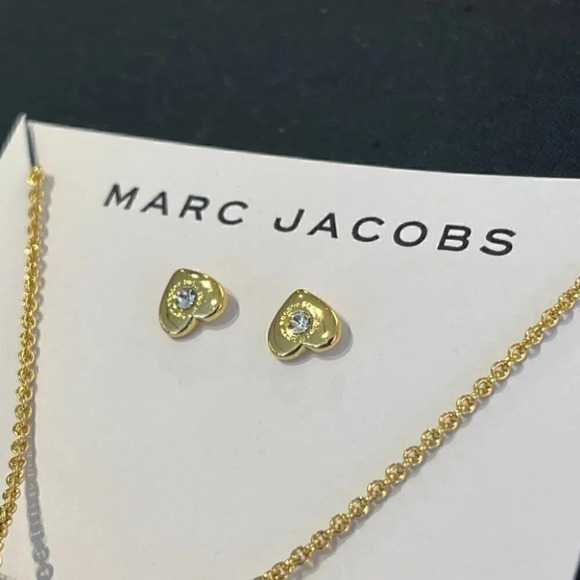 Marc Jacobs Earring and Necklace Set-Gold ** Limited Edition** - Picture 5 of 7